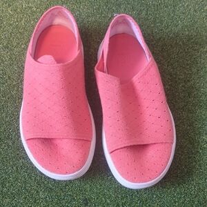 Pink and Orange Minimalist Slip-On Sneakers